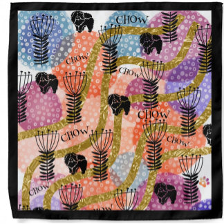 CHOW CHOW CHOW abstract Furoshiki Bandana 