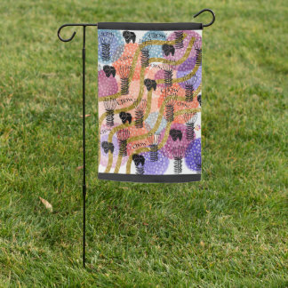 CHOW CHOW CHOW abstract Garden Flag
