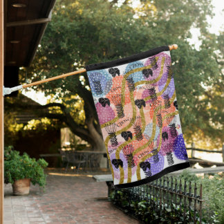 CHOW CHOW CHOW abstract House Flag