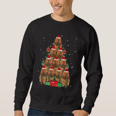 Chow Chow Christmas Dog Tree Lights Pajamas Family Sweatshirt
