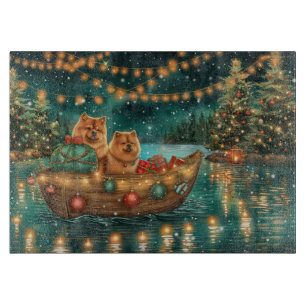 Chow Chow Christmas Festive Voyage Cutting Board