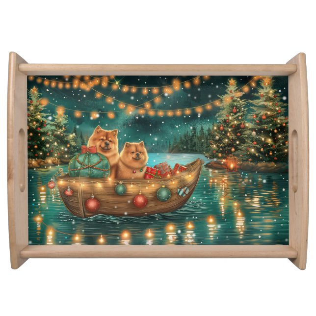 Chow Chow Christmas Festive Voyage Serving Tray (Front)