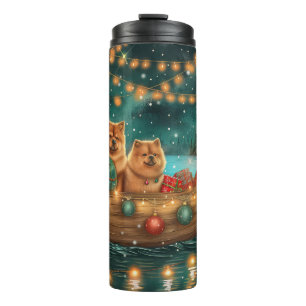 Chow Chow Christmas Festive Voyage Thermal Tumbler