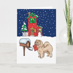 Chow Chow Christmas Mail Holiday Card