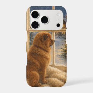 Chow Chow Christmas Window Portrait iPhone 17 Pro Case