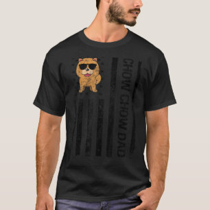 Chow Chow Dad Funny American USA Flag Chow Chow Do T-Shirt
