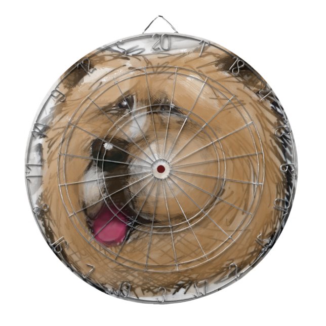 Chow Chow Dartboard With Darts (Front)