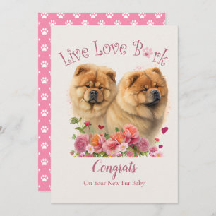 Chow Chow Dog Adoption, Gotcha Day Card