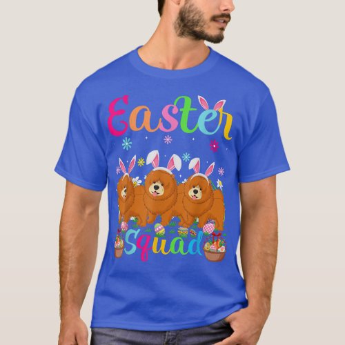 Chow Chow Dog Bunny Ear Easter Squad Chow Chow Hap T_Shirt