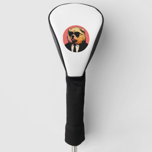 Chow Chow Dog Businessman   Golf Head Cover