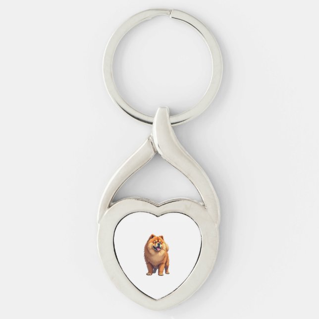 Chow Chow Dog Chinese Dog Breed for a Chow Chow Co Keychain (Front)