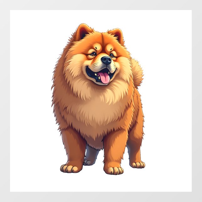 Chow Chow Dog Chinese Dog Breed for a Chow Chow Co Wall Decal (Front)