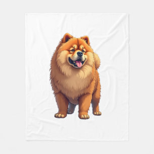 Chow Chow Dog Chinese Dog Breed for a Chow Chow Fleece Blanket