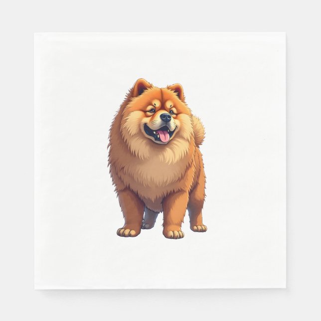 Chow Chow Dog Chinese Dog Breed for a Chow Chow   Napkins (Front)