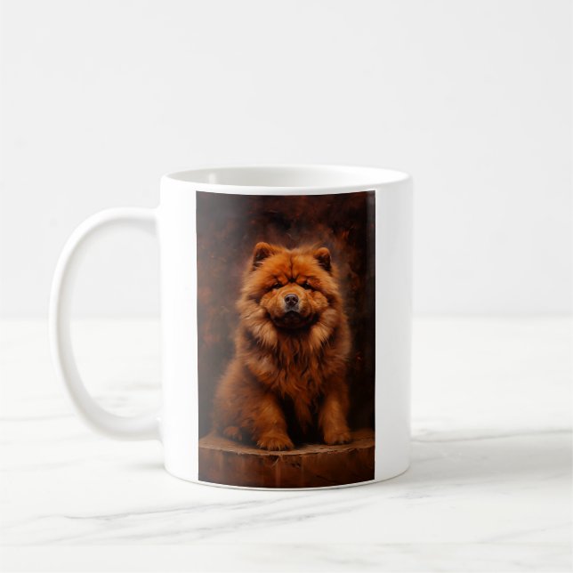 Chow chow dog coffee mug (Left)
