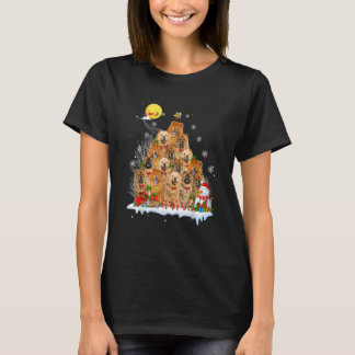 Chow Chow Dog  Matching Santa Chow Chow Christmas  T-Shirt