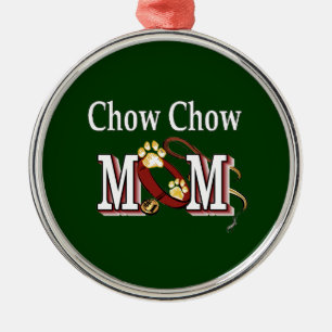 Chow Chow Dog Mom Metal Ornament