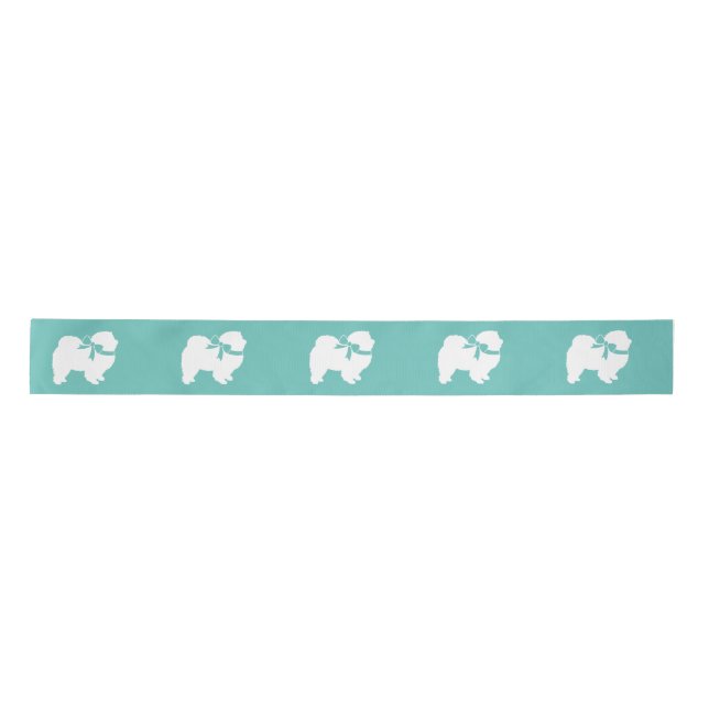 Chow Chow Dog Puppy Satin Ribbon (Front)