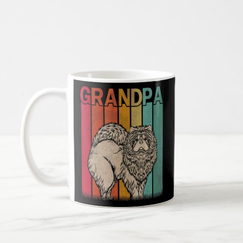 Chow Chow Dog Retro Vintage Grandpa Graphic Father Coffee Mug
