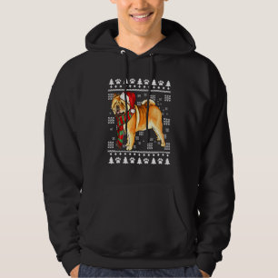 Chow Chow Dog Santa Hat Xmas Ugly Christmas Hoodie