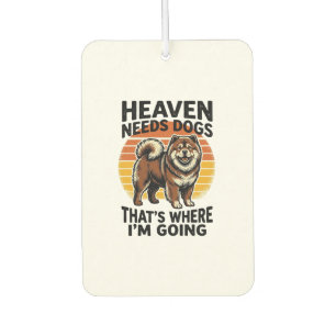 Chow Chow Dog Shirt Heaven Tribute Vintage Engravi Air Freshener