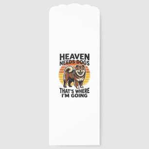 Chow Chow Dog Shirt Heaven Tribute Vintage Engravi Bookmarks