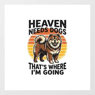 Chow Chow Dog Shirt Heaven Tribute Vintage Engravi Floor Decals