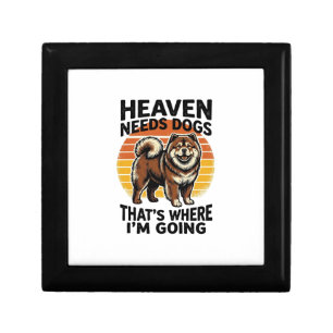Chow Chow Dog Shirt Heaven Tribute Vintage Engravi Gift Box