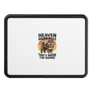 Chow Chow Dog Shirt Heaven Tribute Vintage Engravi Hitch Cover