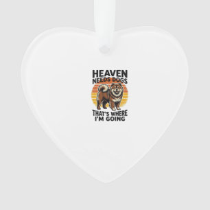 Chow Chow Dog Shirt Heaven Tribute Vintage Engravi Ornament
