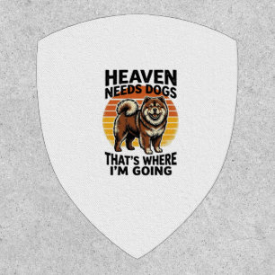 Chow Chow Dog Shirt Heaven Tribute Vintage Engravi Patch