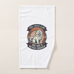 Chow Chow Dog Shirt One Dog Is Never Enough Retro  Hand Towel