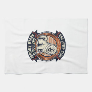 Chow Chow Dog Shirt One Dog Is Never Enough Retro Kitchen Towel