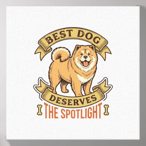 Chow Chow Dog Shirt Vintage Engraving Funny Pet De Canvas Photo Tile