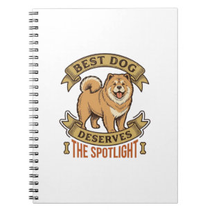 Chow Chow Dog Shirt Vintage Engraving Funny Pet De Notebook