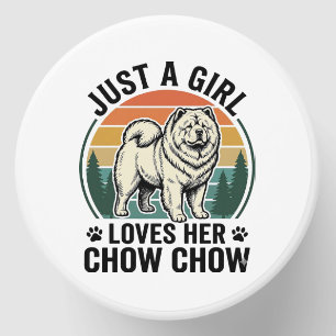 Chow Chow Dog Shirt Vintage Girl Dog Lover Art_1 Mini Candle Favors