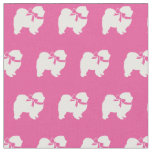 Chow Chow Dog Silhouette Pet Pink Fabric
