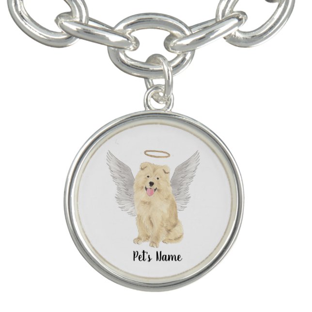 Chow Chow Dog Sympathy Memorial Bracelet (Design)