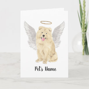 Chow Chow Dog Sympathy Memorial Card