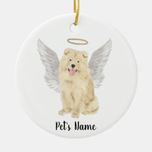 Chow Chow Dog Sympathy Memorial Ceramic Ornament
