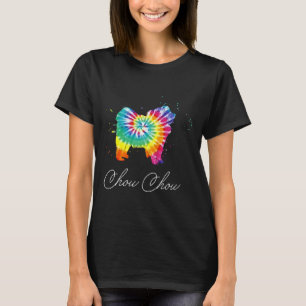 Chow Chow Dog Tie Dye Rainbow Dog Mom Love R 251 T-Shirt
