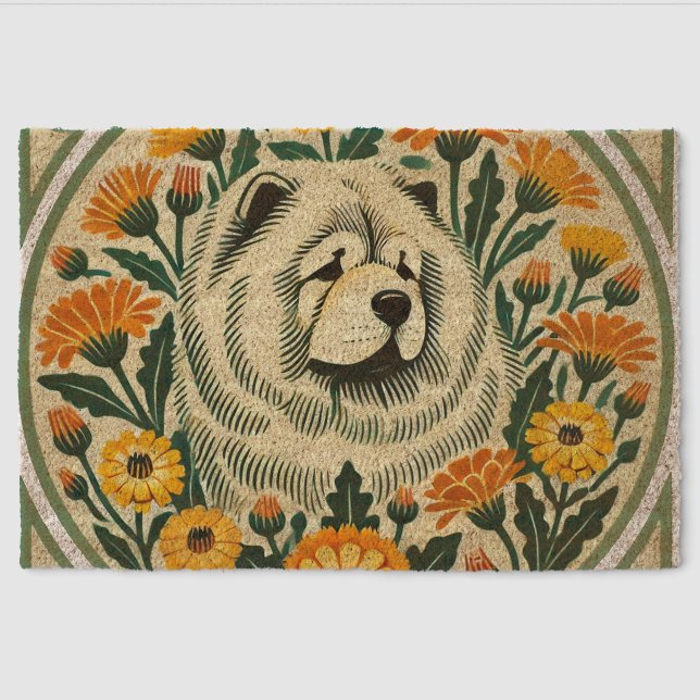 Chow Chow                                          Fiber Doormat (Front)