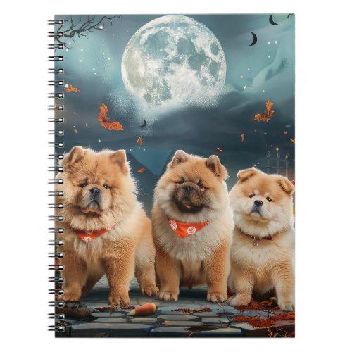 Chow Chow Halloween Spooky Notebook