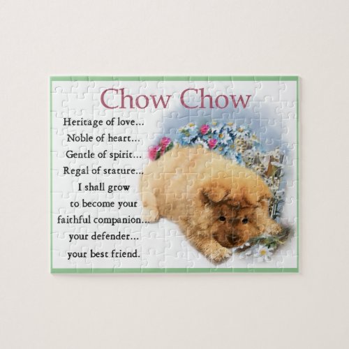 Chow Chow Heritage of Love Jigsaw Puzzle