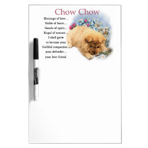 Chow Chow Heritage of Love Puppy Dry Erase Board