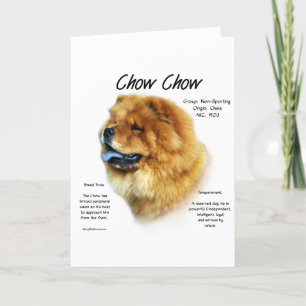Chow Chow History Design Holiday Card