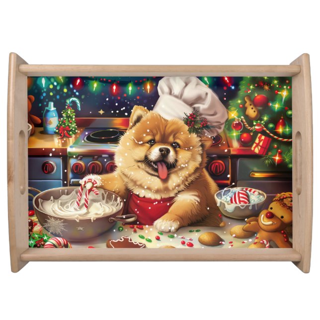 Chow Chow Holiday Baking: Festive Christmas Serving Tray (Front)