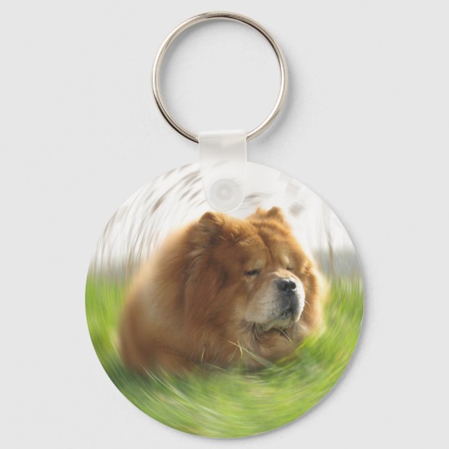 Chow-Chow Hund Keychain (Front)