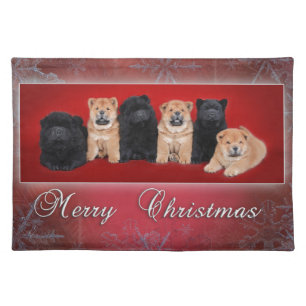 Chow-chow_kartka christmas placemat