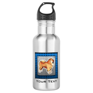 Chow Chow; metal look Stainless Steel Water Bottle